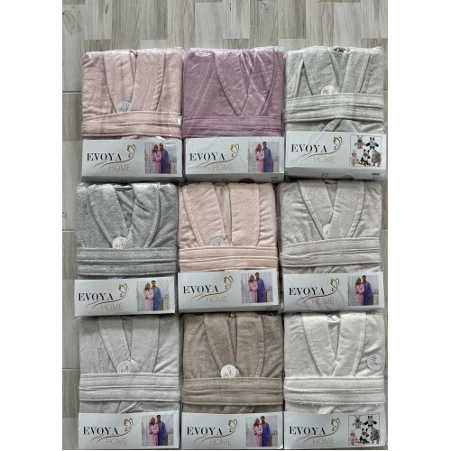 BAMBU TEKLİ BORNOZ ŞALYAKA S-M-L-XL-2XL BEDEN